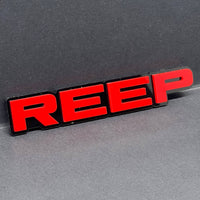 REEP 3D Emblem – Custom Multicolor Acrylic Car Exterior Badge (1PC)