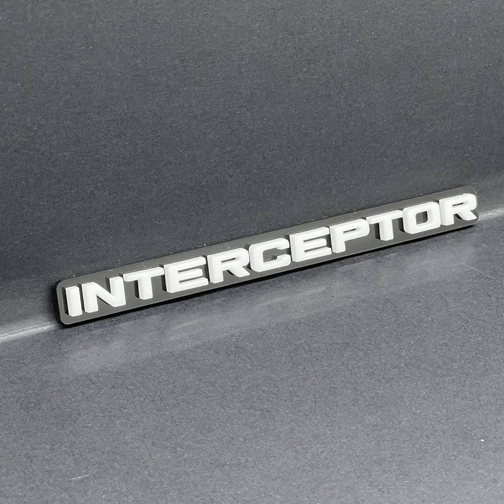 1PC INTERCEPTOR Emblem Custom Fender or Tailgate Badge for Car, SUV, or Truck