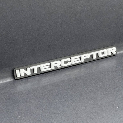 1PC INTERCEPTOR Emblem Custom Fender or Tailgate Badge for Car, SUV, or Truck