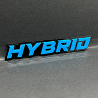 1PC HYBRID Emblem – 3D Multicolor Acrylic Car & Truck Fender Badge Decal