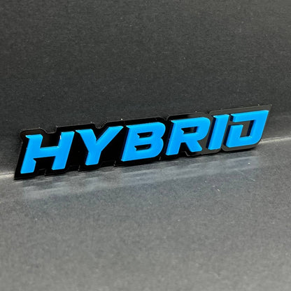 1PC HYBRID Emblem – 3D Multicolor Acrylic Car & Truck Fender Badge Decal