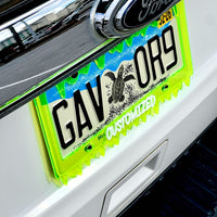 CUSTOM License Plate Frame MULTI COLOR