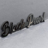 1pc Black Pearl Multicolor 3D Car Emblem – Acrylic Custom Vehicle Badge