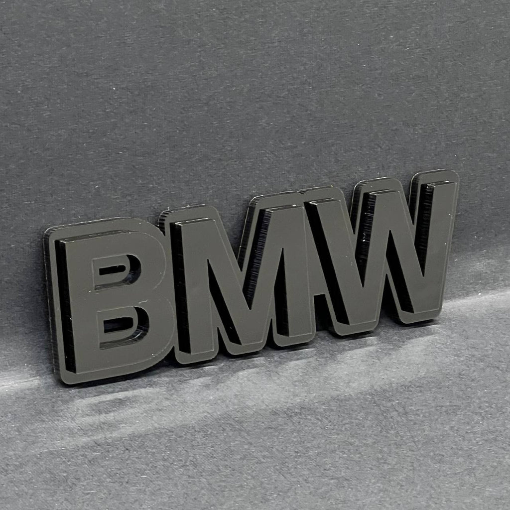 1PC BMW 3D Lettering Emblem – Exterior Badge Decal for Trunk, Fender, or Door