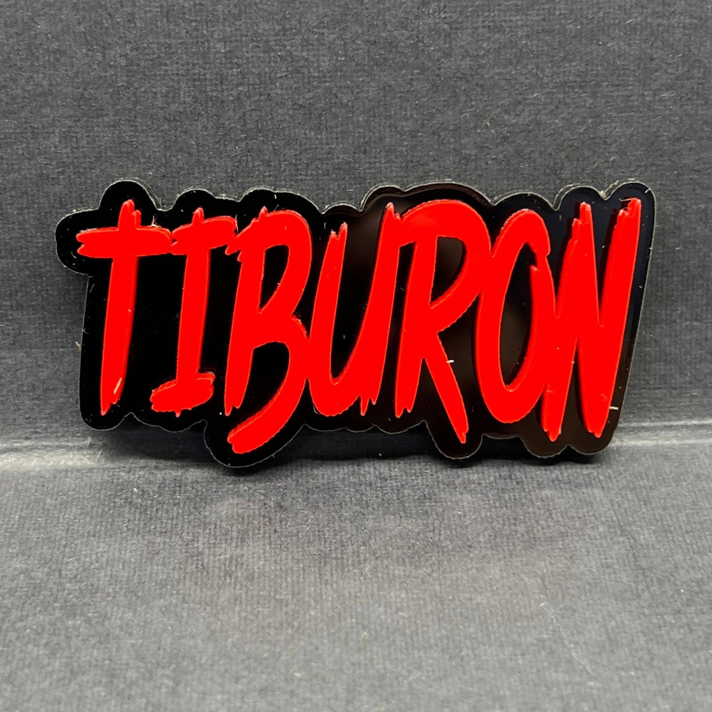 1PC TIBURON 3D Emblem – Custom Fender or Tailgate Badge for Car, Hyundai