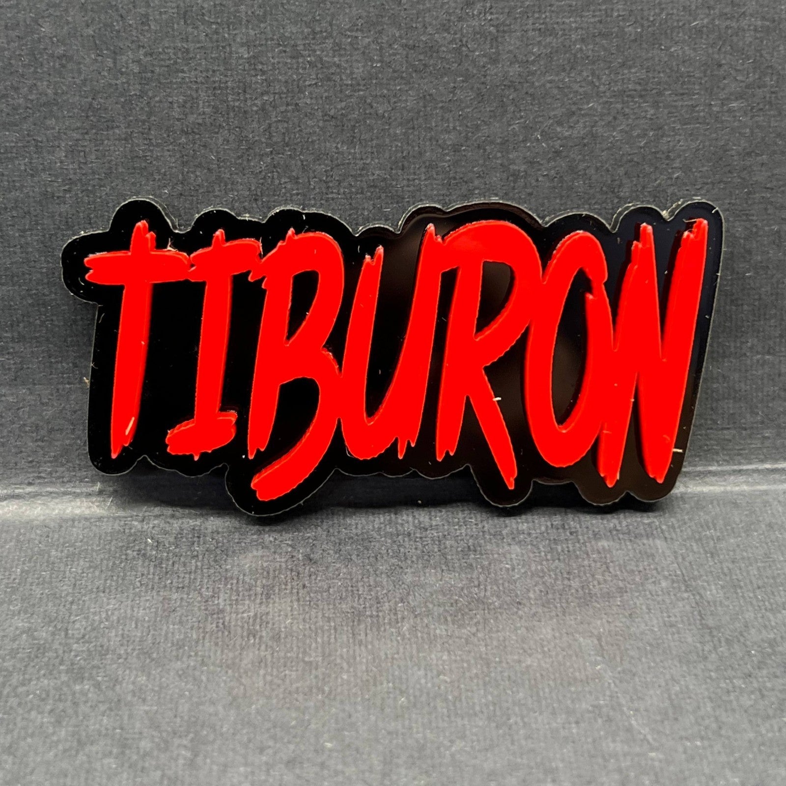 1PC TIBURON 3D Emblem – Custom Fender or Tailgate Badge for Car, Hyundai
