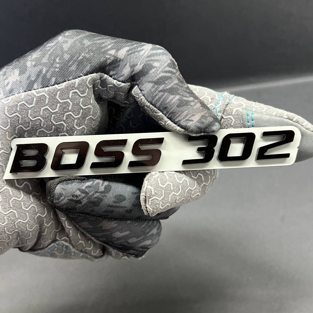 BOSS 302 Multicolor Emblems –  BOSS 302 Fender Badges (Set of 2) for 302 Emblem