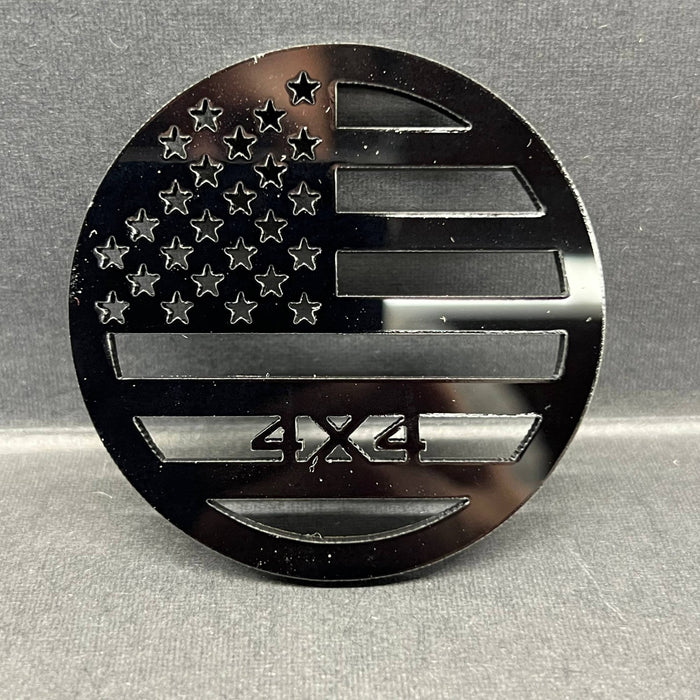 1pc American Flag 4x4 Multicolor 3D Car Emblem – Durable Fender & Trunk Decal