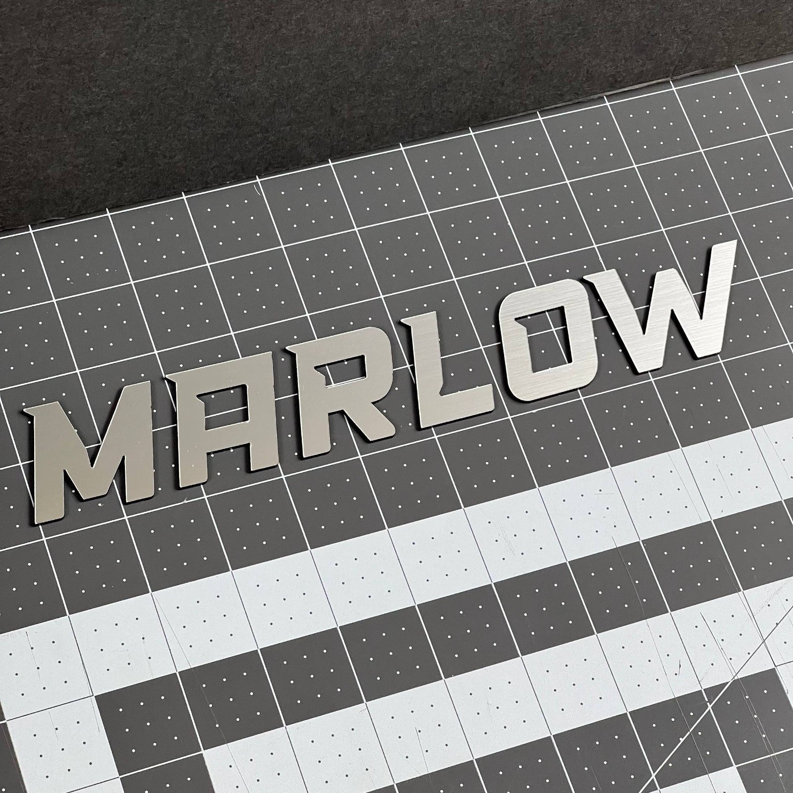 1PC MARLOW Emblem – 3D Multicolor Acrylic Car Badge Decal Sticker