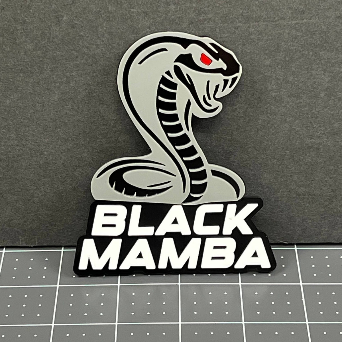 1PC BLACK MAMBA Emblem – Durable 3D Acrylic Multicolor Car & Truck Badge