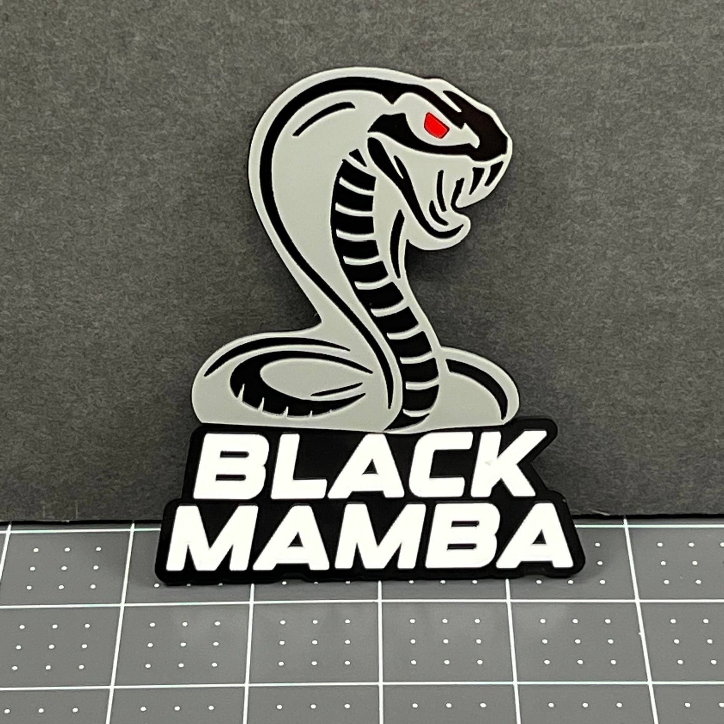 1PC BLACK MAMBA Emblem – Durable 3D Acrylic Multicolor Car & Truck Badge