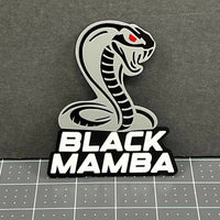 1PC BLACK MAMBA Emblem – Durable 3D Acrylic Multicolor Car & Truck Badge