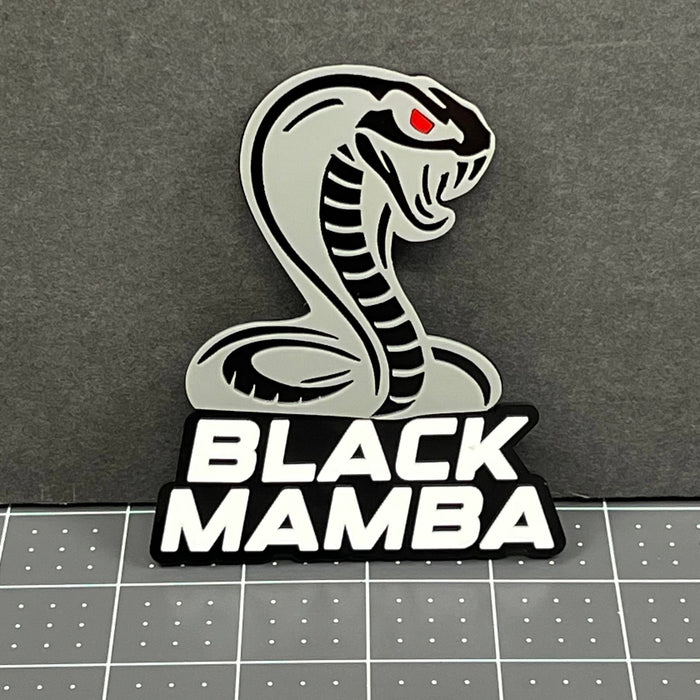 1PC BLACK MAMBA Emblem – Durable 3D Acrylic Multicolor Car & Truck Badge