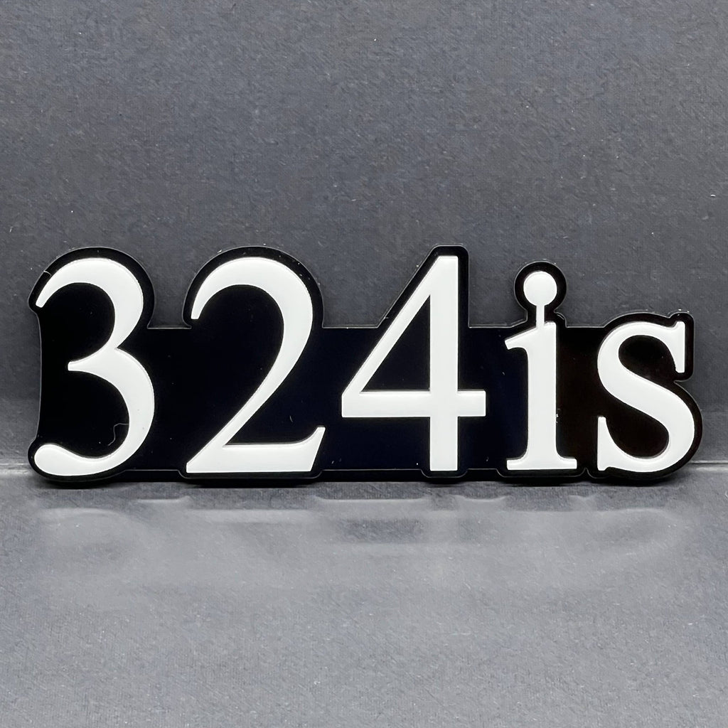 1pcs 324is 3D Emblem – Custom Acrylic Fender & Tailgate Badge for BMW Cars