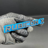 1PC Rubicon X Mate Emblem Custom Fender or Tailgate Badge for Car, SUV, or Truck
