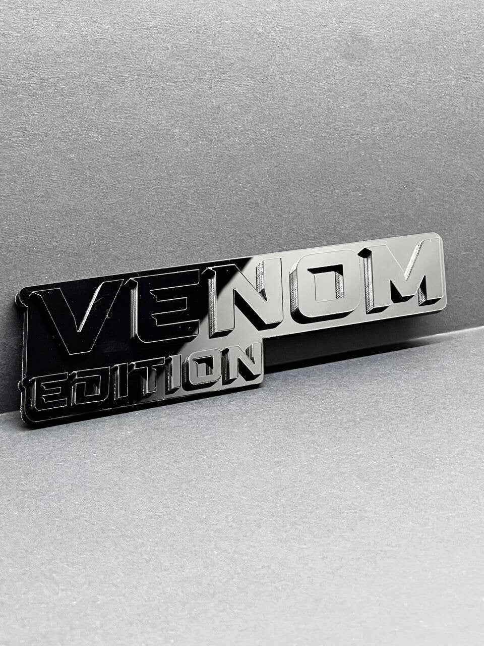 1pcs Venom Black Edition Emblem Car Badges Badass 3D Sticker Decal Multicolor
