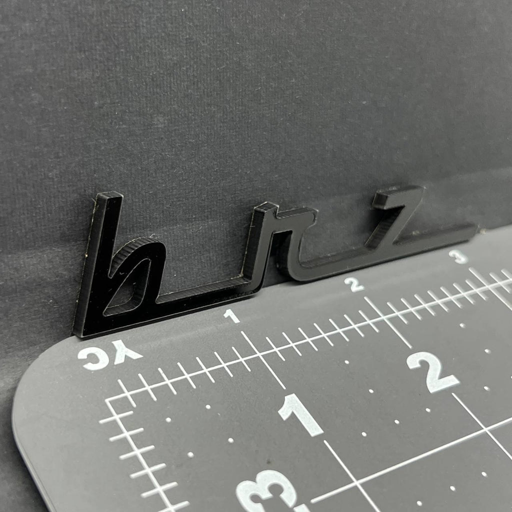1pc BRZ 3D Emblem Badge – Multicolor Acrylic Car Exterior Decal for Subaru BRZ