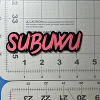 Subuwu 3D Emblem Badge – Multicolor Acrylic Subaru Car Fender & Trunk Decal 1pc