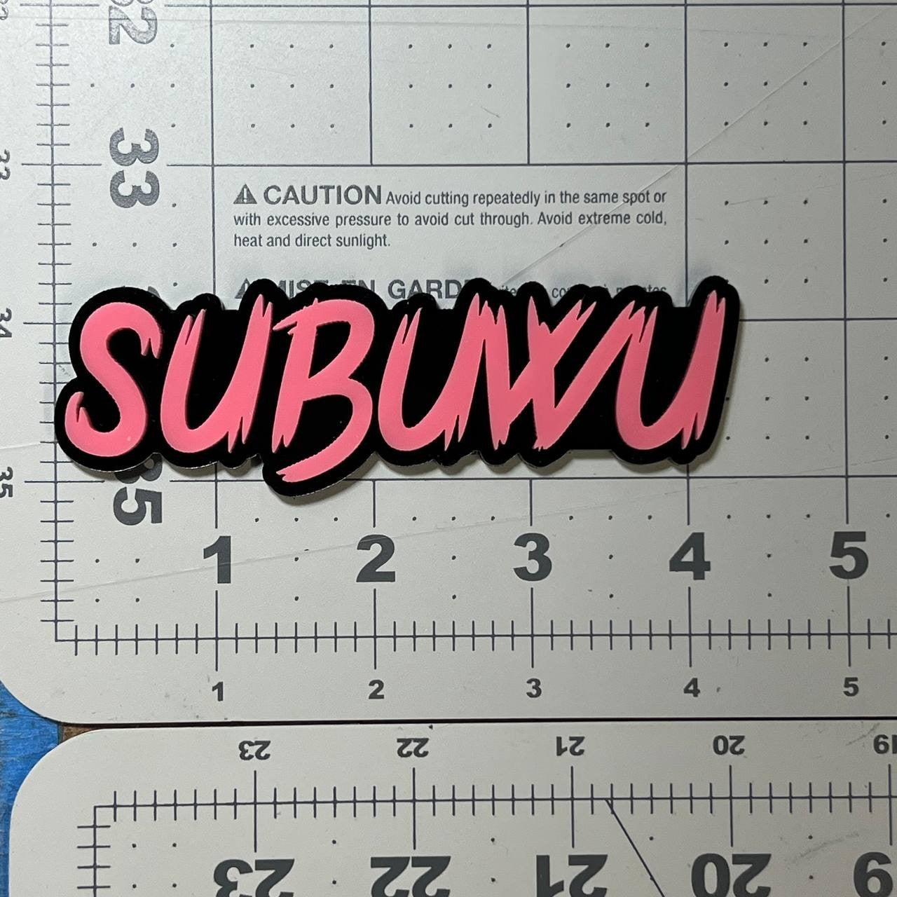 Subuwu 3D Emblem Badge – Multicolor Acrylic Subaru Car Fender & Trunk Decal 1pc