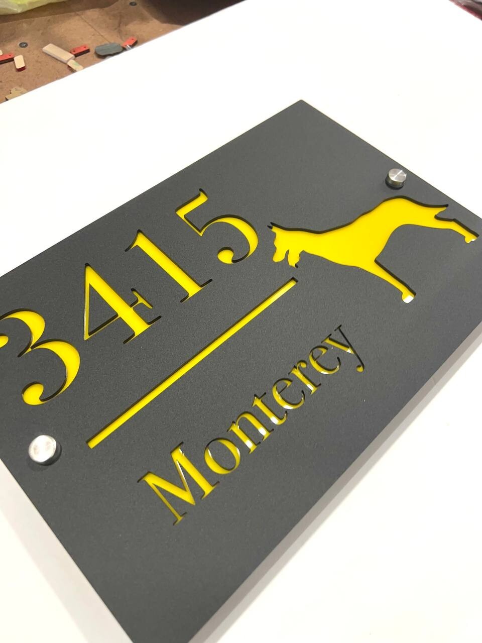Custom House Number Plaques House Door Number Signs Matt Address Plaques