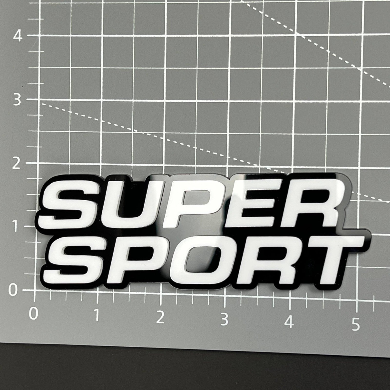1PC SUPER SPORT 3D Badge – Acrylic Fender Tailgate Car Truck Sticker Decal