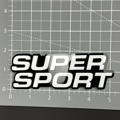 1PC SUPER SPORT 3D Badge – Acrylic Fender Tailgate Car Truck Sticker Decal