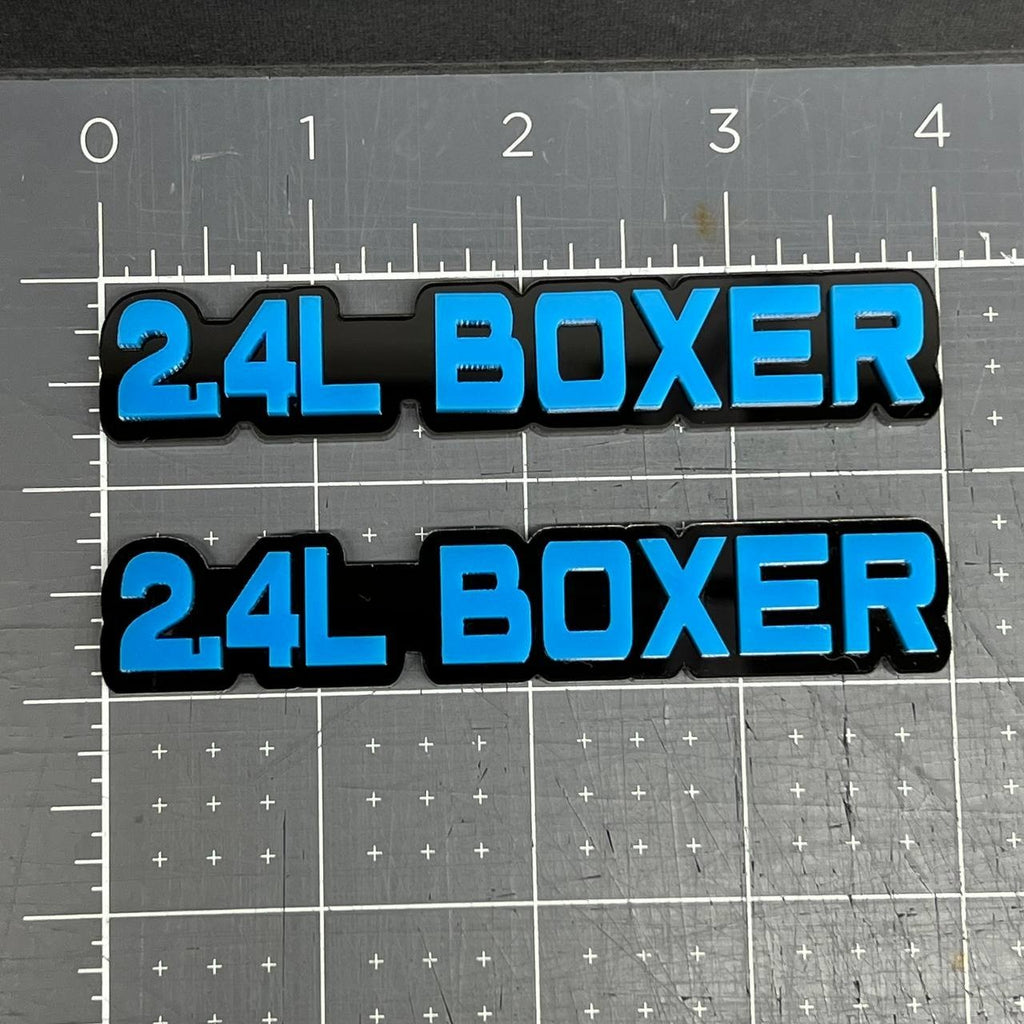 1PC 2.4L BOXER Emblem – 3D Acrylic Tailgate or Fender Badge for Truck SUV Car