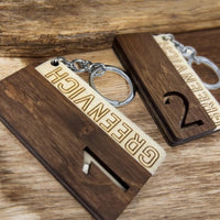 Personalised Wooden Keychain With Logo Hotel Keychain Wooden Keychain Key Ring