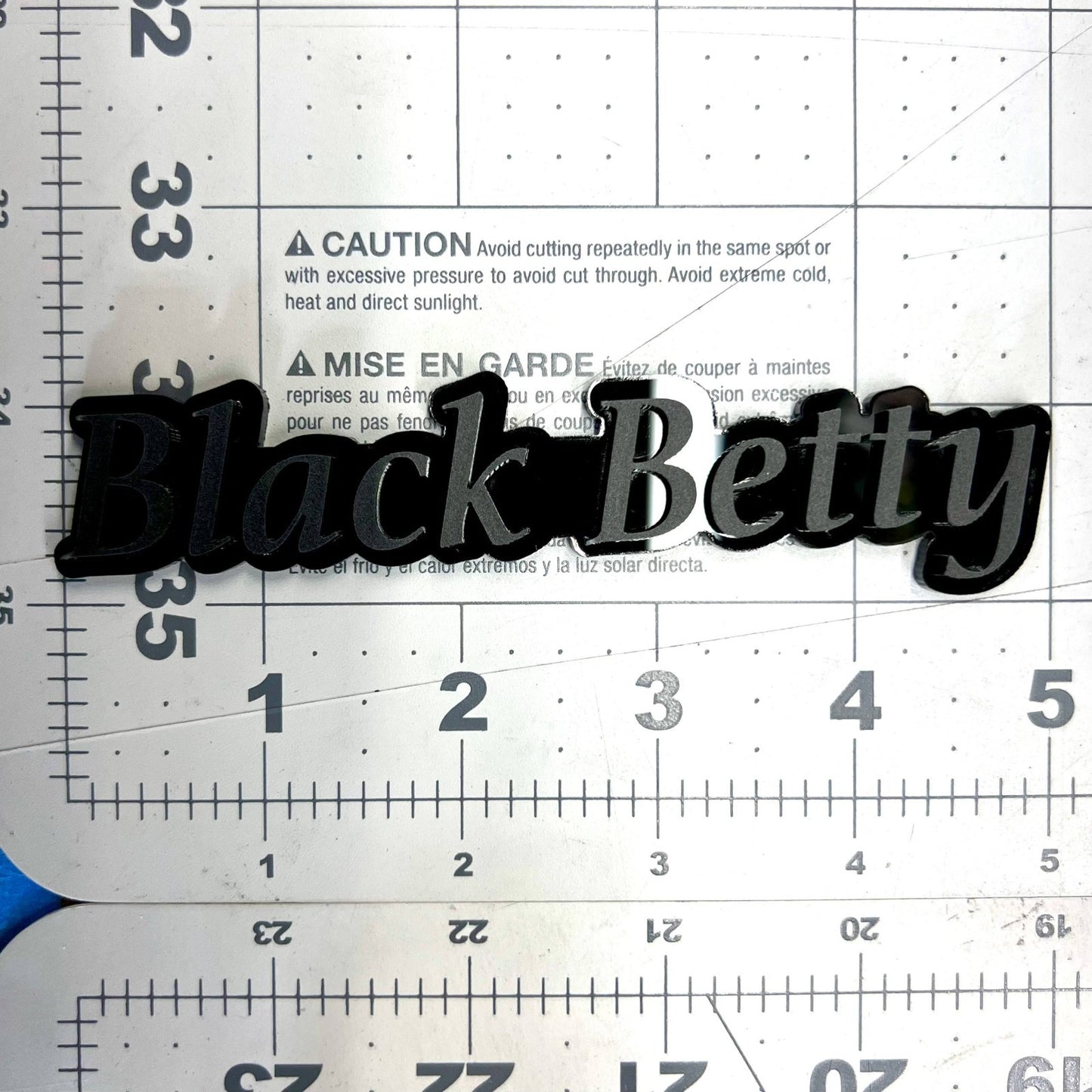 1pc Black Betty Multicolor 3D Car Emblem – Easy Install Fender & Trunk Decal