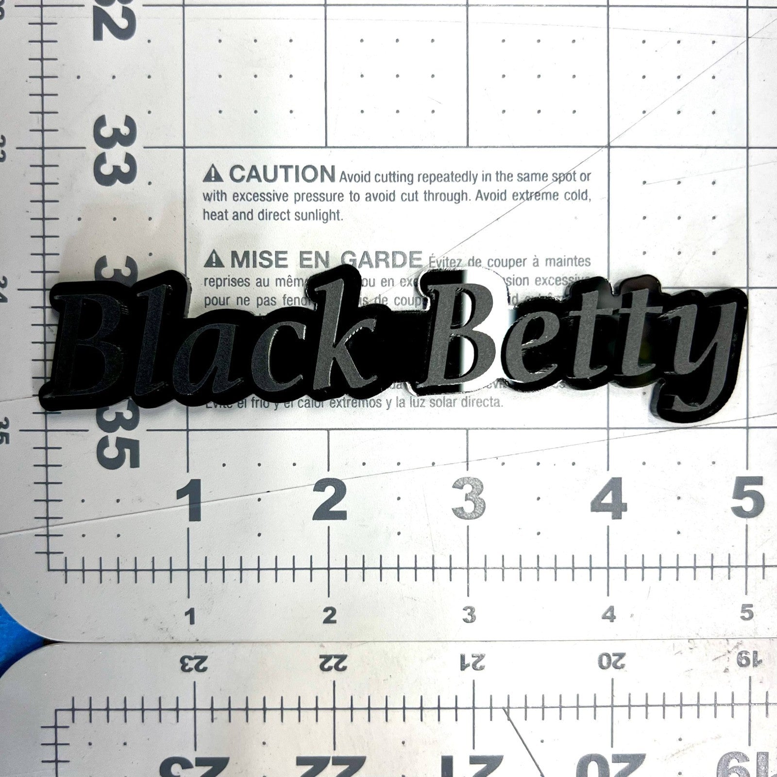 1pc Black Betty Multicolor 3D Car Emblem – Easy Install Fender & Trunk Decal