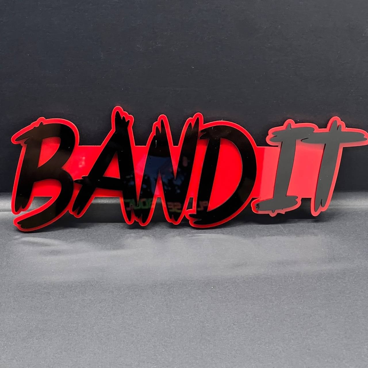1pcs BANDIT 3D Emblem – Custom Fender or Tailgate Badge for Car, SUV, or Truck