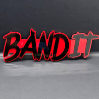 1pcs BANDIT 3D Emblem – Custom Fender or Tailgate Badge for Car, SUV, or Truck