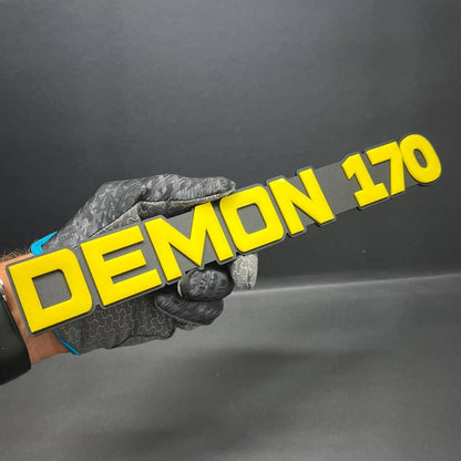 1pcs DEMON 170 Emblem Car Badges 3D Sticker DEMON 170 Decal Multicolor