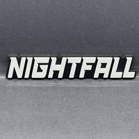 1PCS NIGHTFALL Emblem – Custom 3D Multicolor Acrylic Car Exterior Badge
