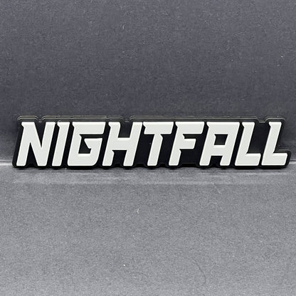 1PCS NIGHTFALL Emblem – Custom 3D Multicolor Acrylic Car Exterior Badge