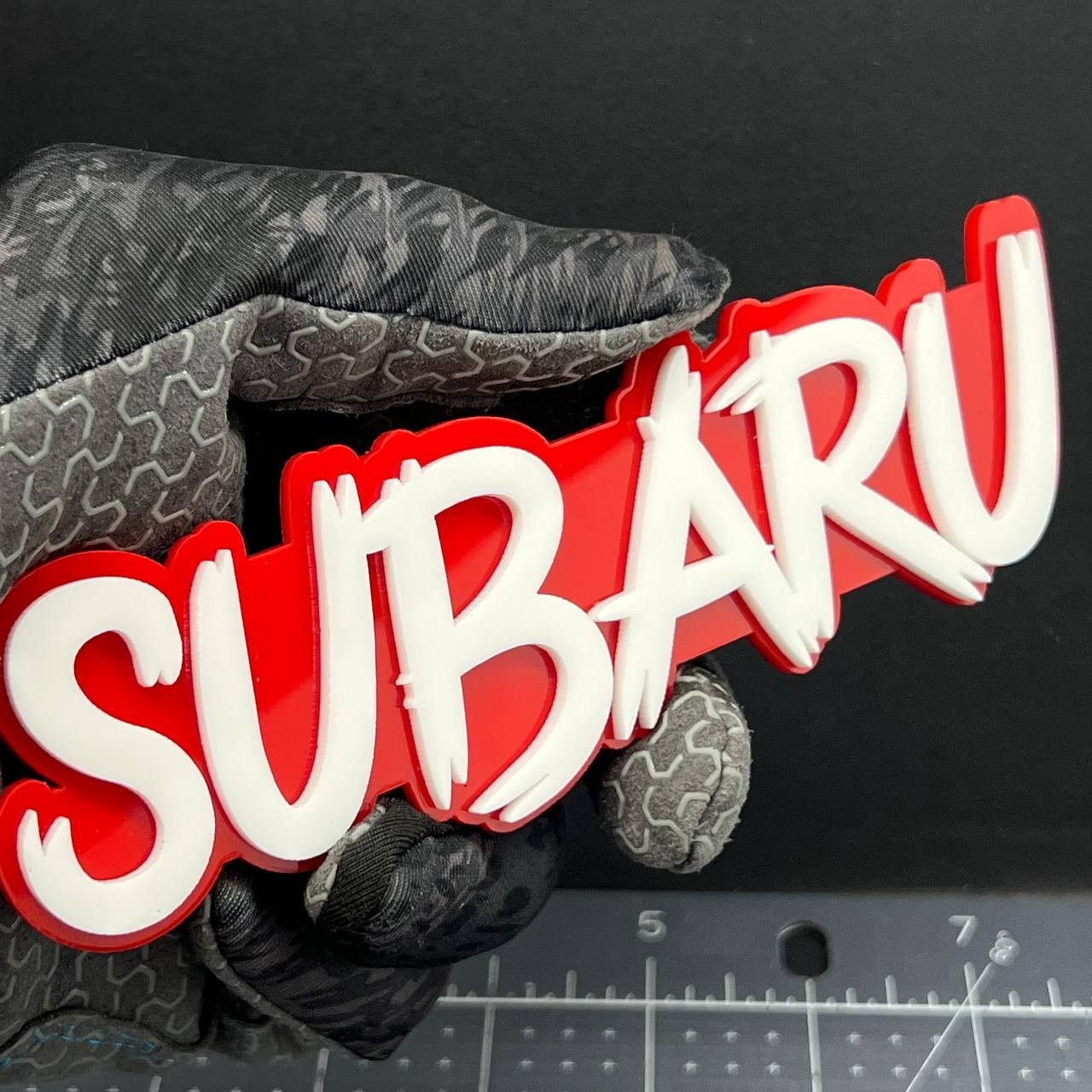 1PC Subaru Emblem – 3D Multicolor Acrylic Exterior Car Badge Decal for Subaru