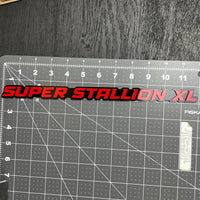 1PC SUPER STALLION XL Emblem – Custom 3D Multicolor Acrylic Car Badge