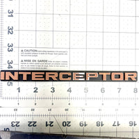 1pc INTERCEPTOR 3D Emblem – Custom Badge for Car, SUV & Truck Fender or Tailgate