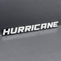 1PC HURRICANE 3D Emblem White Custom Badge Sticker for Car SUV TRUCK