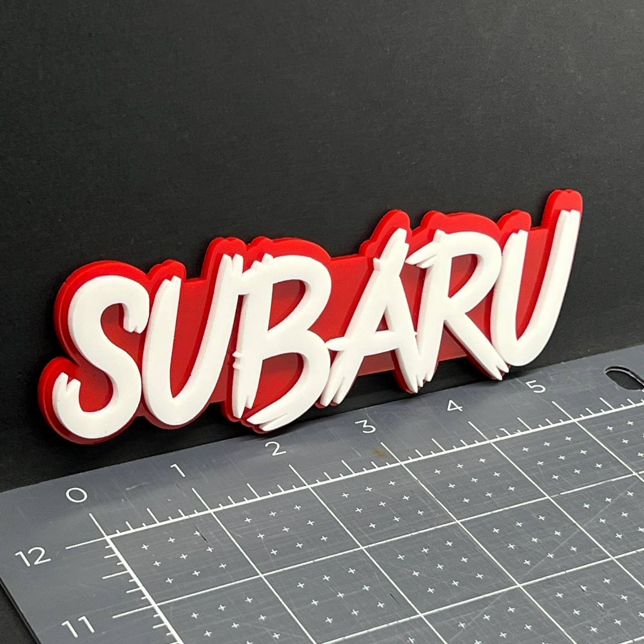 1PC Subaru Emblem – 3D Multicolor Acrylic Exterior Car Badge Decal for Subaru