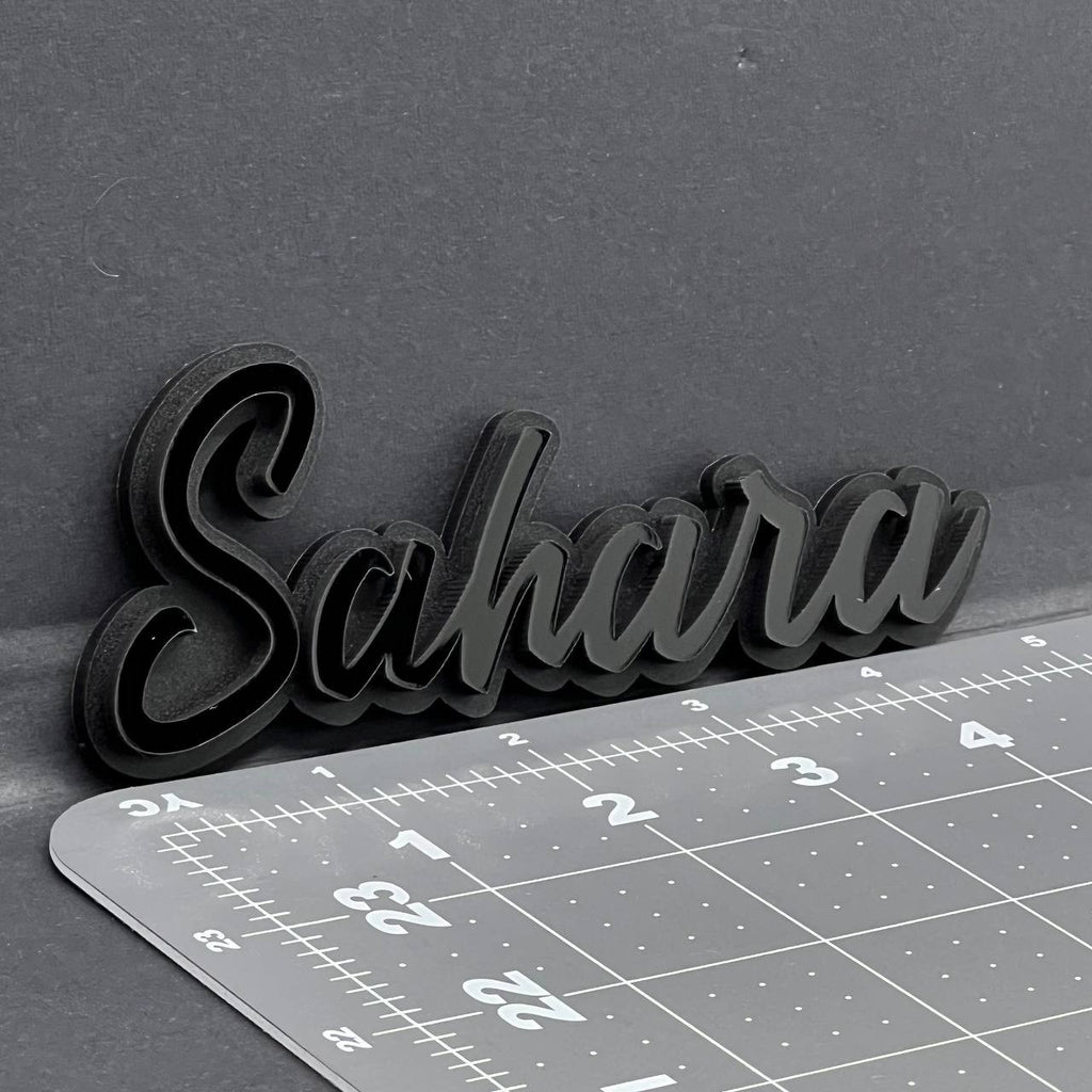 1PC SAHARA Emblem – 3D Acrylic Multicolor Fender or Tailgate Car Badge Decal