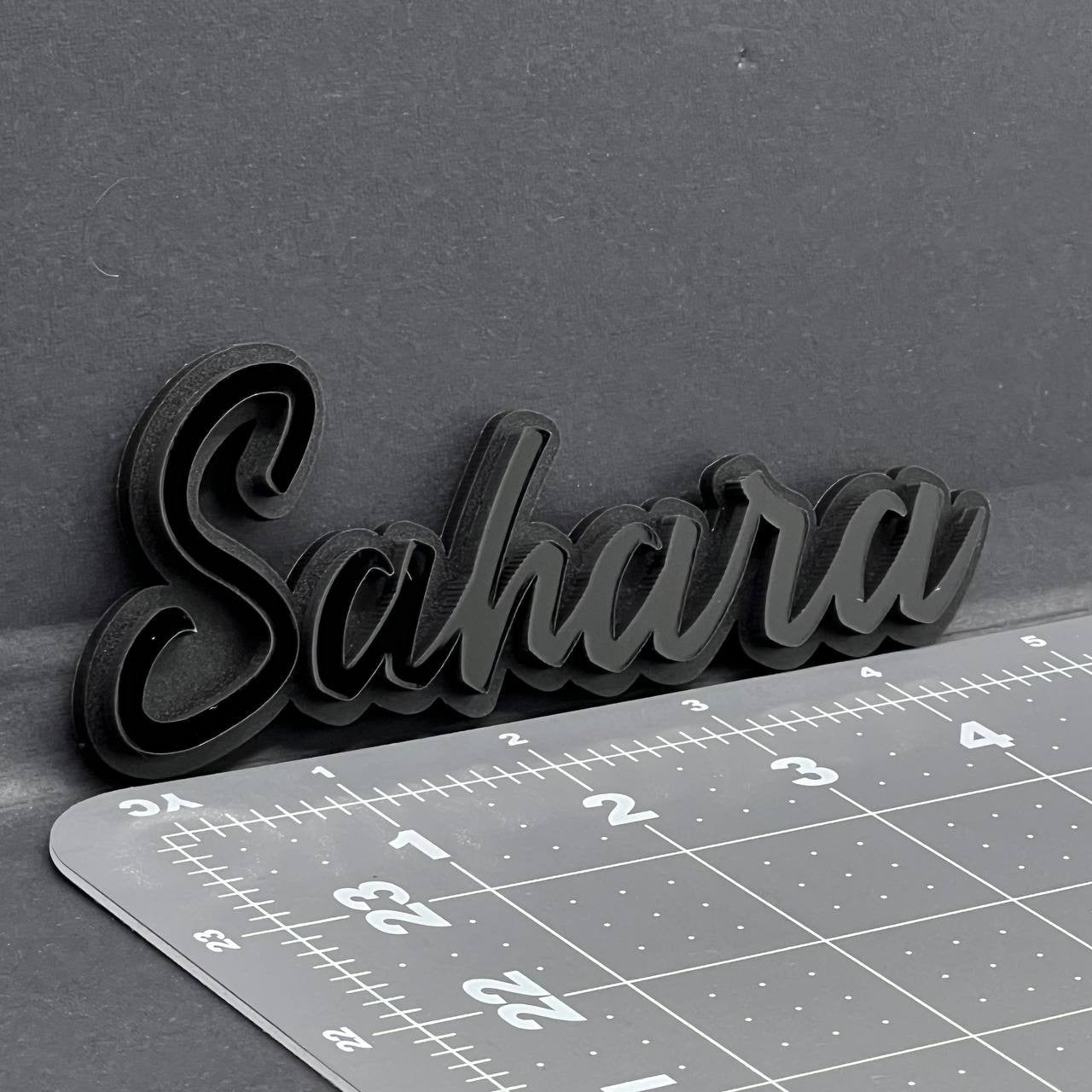 1PC SAHARA Emblem – 3D Acrylic Multicolor Fender or Tailgate Car Badge Decal