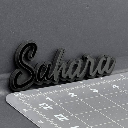 1PC SAHARA Emblem – 3D Acrylic Multicolor Fender or Tailgate Car Badge Decal