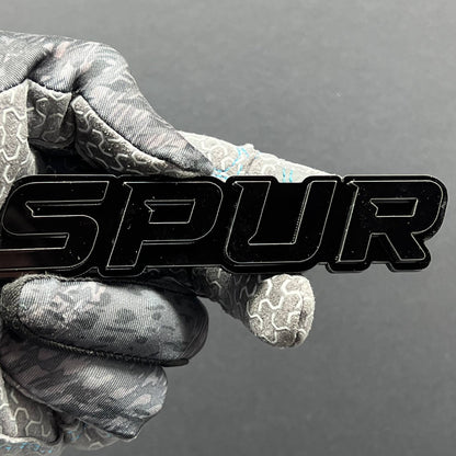 1pc SPUR Multicolor 3D Car Emblem – Easy Install Acrylic Badge for Cars & SUVs