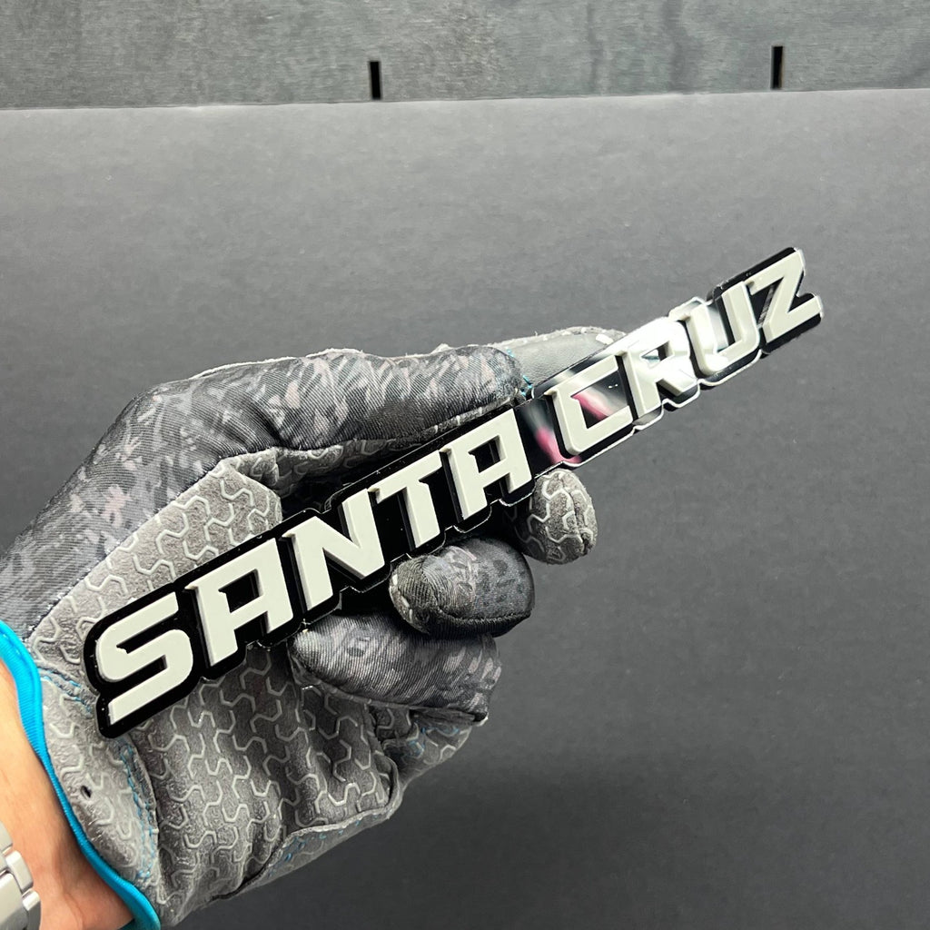 1PC SANTA CRUZ Emblem – Custom 3D Acrylic Fender & Tailgate Car Badge