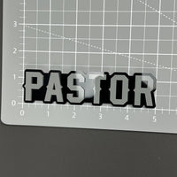 1PCS PASTOR Badge Decal – 3D Acrylic Car Truck Fender Tailgate Trunk Emblem