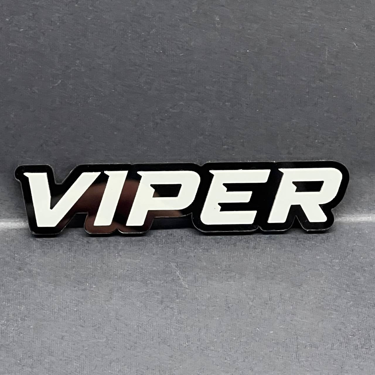 1PC VIPER Emblem – Acrylic Tailgate or Fender Badge for Car, SUV, Truck
