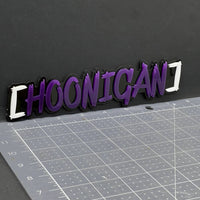 HOONIGAN 3D Emblem Set – 2PCS Multicolor Acrylic JDM Drift Car Fender Decals