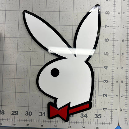 PLAYBOY 3D Acrylic Emblem – Custom Badge for Cars, SUVs & Trucks (1PC)