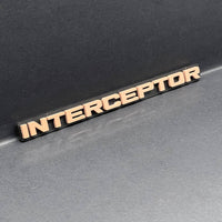 1pc INTERCEPTOR 3D Emblem – Custom Badge for Car, SUV & Truck Fender or Tailgate